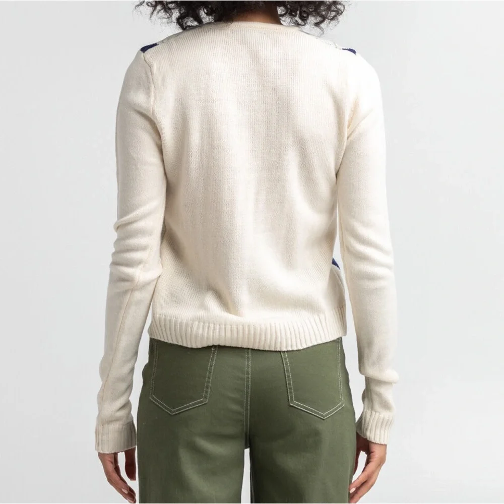 Womens Argyle Cardigan - Picture 10 of 11